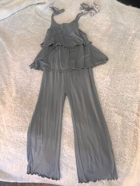 Kate Quinn Slate Grey Flared Jumpsuit